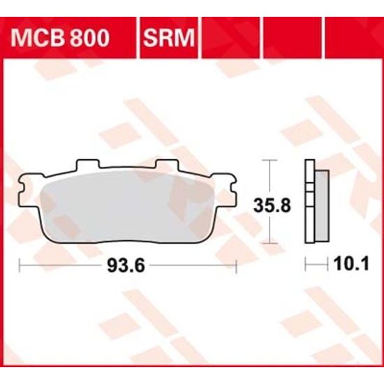 Brzdové destičky MCB800SRM
