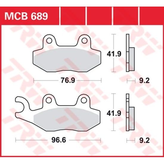 Brzdové destičky MCB689