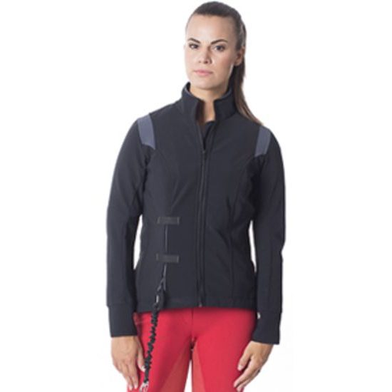 AIR Shell bunda černá/ šedá včetně airbagové vložky Zip in 1, velikost S