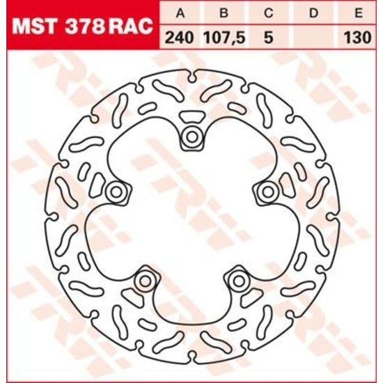 RACING Brzdový kotouč MST378RAC