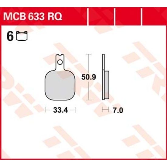 Brzdové destičky MCB633RQ