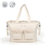 pasito a pasito® Montblanc Winter Maternity Bags"CHanging Bag" - Přebalovací taška bez podložky Pink - Beige