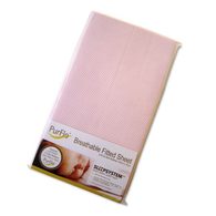 PurFlo Sleepsystem "Organic Cotton Fitted Sheet" - Organické prostěradlo - Light Pink 120 x 60 cm