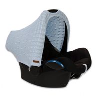 Baby´s Only Cable Teddy Canopy for Car Seat - Potah stříšky na autosedačku 0+ - Baby Blue