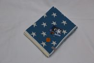 Dětská deka hvězdy 80 x 100 cm - Bílá + světle modrá