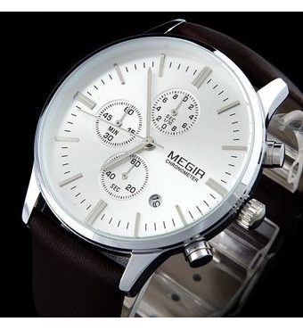 detail hodinek MEGIR Chronograph