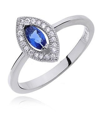 modrý krásný prsten