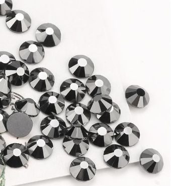 Kamínky na řasy Swarovski elements Black Diamond - 25, 50ks