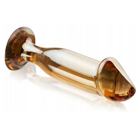 Luxusní realistický skleněný analní kolík