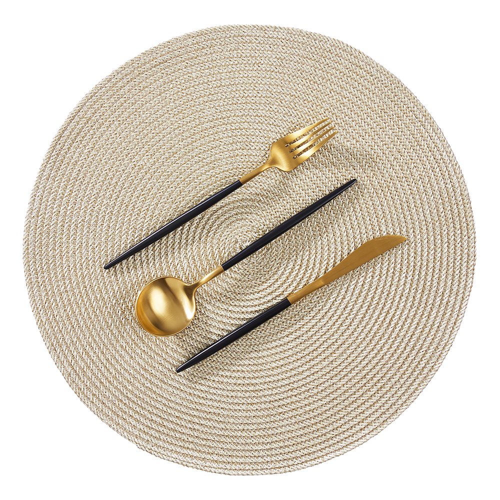 AMBIENTE Prostírání kulaté  - zlatá