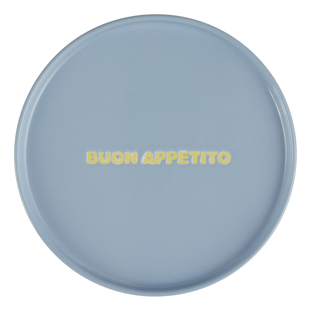 GOOD VIBES Talíř  "Buon Appetito" 15 cm - modrá