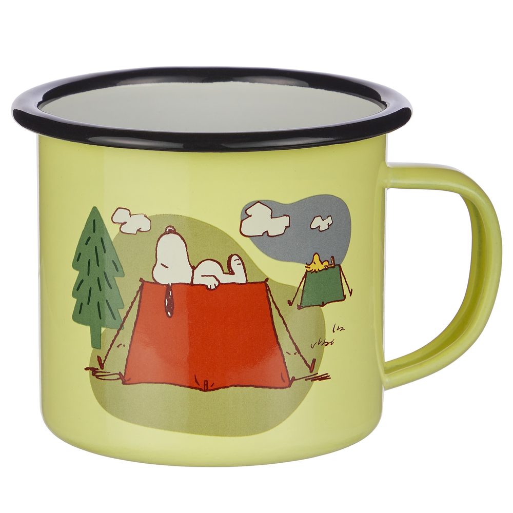 PEANUTS Hrnek smaltovaný 380 ml - žlutá