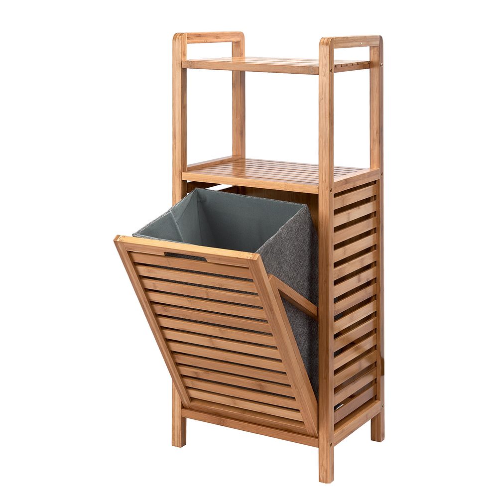 BIG BAMBOO Regál s košem na prádlo (obrázek 5)