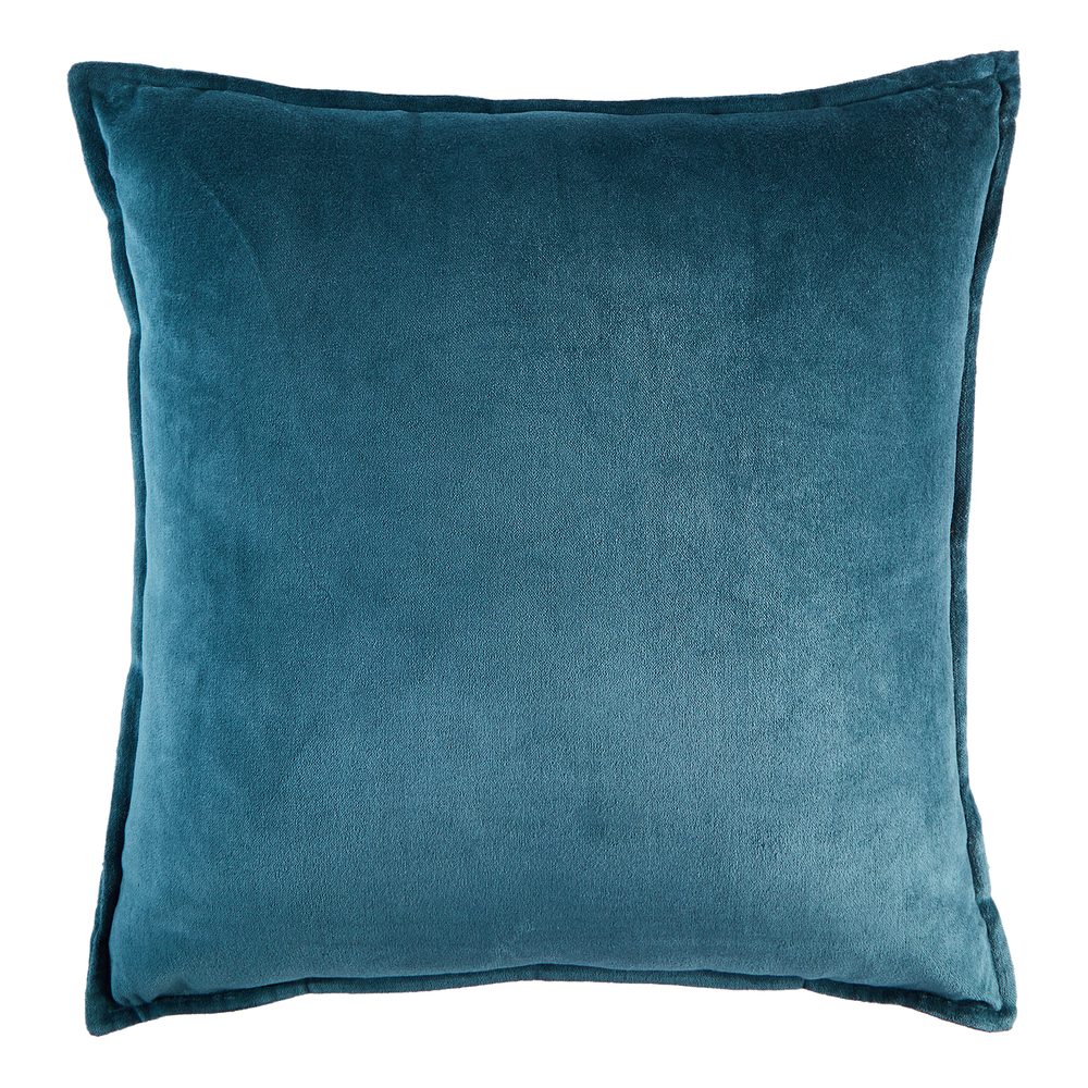 Levně COTTON VELVET Polštář 45 x 45 cm - modrá
