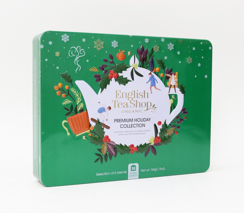 ENGLISH TEA SHOP Dárková čajová kazeta "Premium holiday collection" 36 ks - zelená
