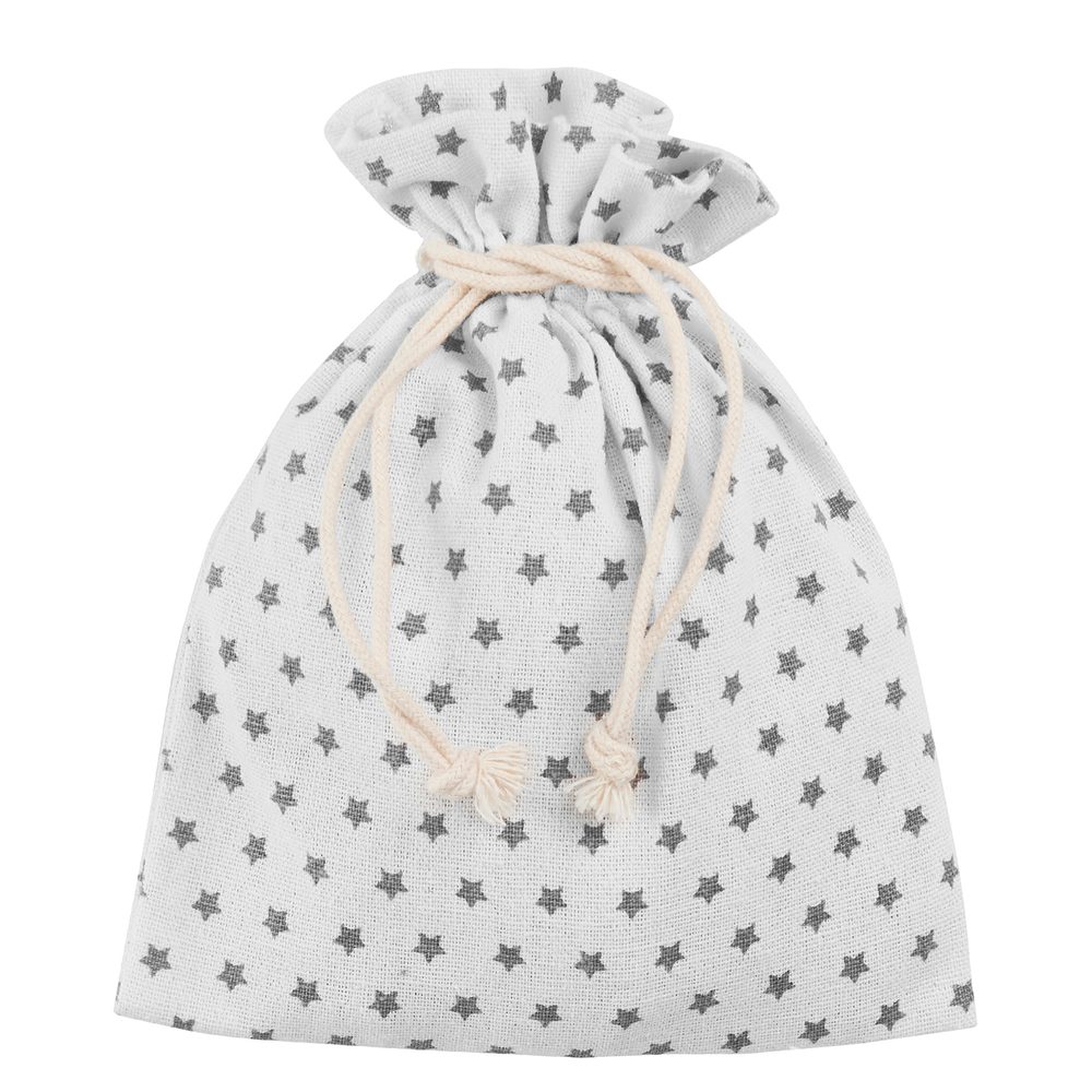PACK-A-BAG Taštička hvězdy 14 x 18 cm - bílá