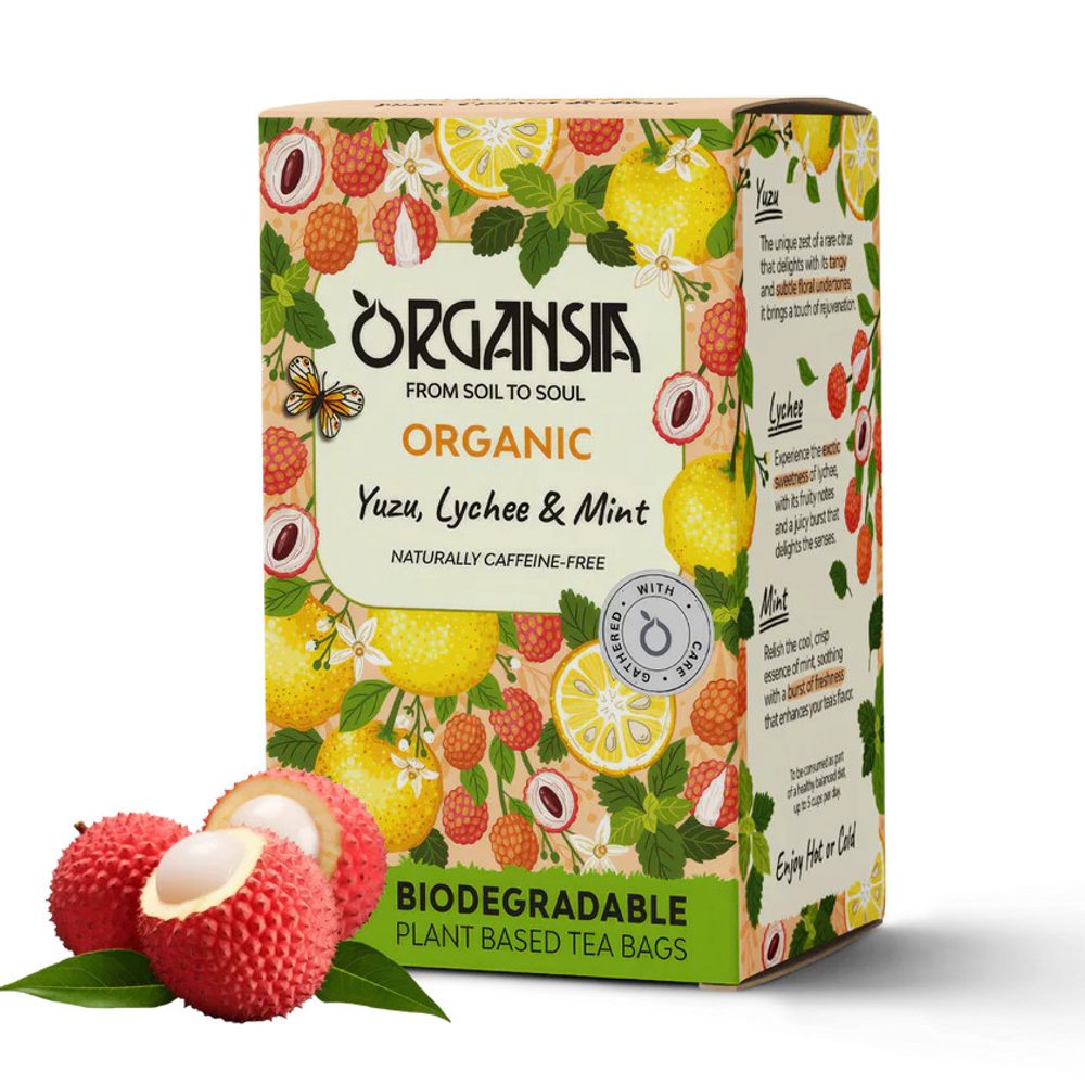 ORGANSIA BIO Čaj yuzu, litchi & máta 18 ks