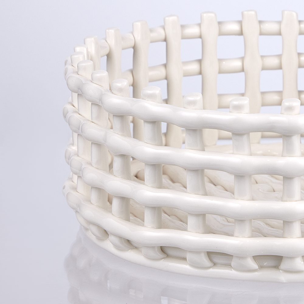 CRAFT Keramický košík 21 cm - bílá (obrázek 3)