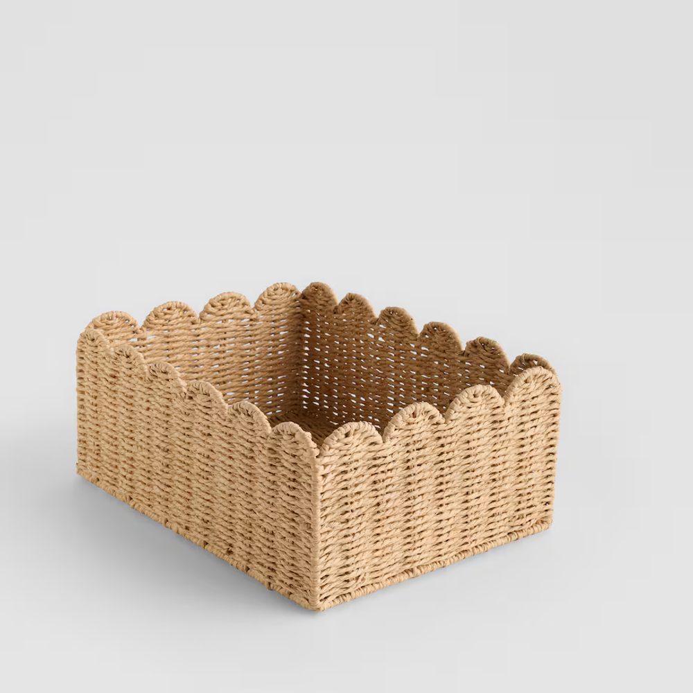 Levně HOME & YOU Košík papírový 27 x 35 cm - béžová