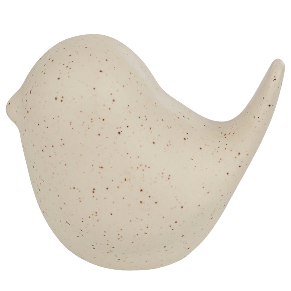 BIRDY Ptáček keramický 6,5 cm - béžová
