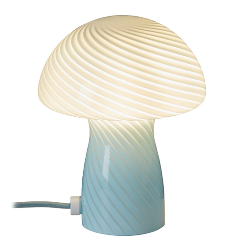 FUNGI TOWN Mini stolní lampa - sv. modrá