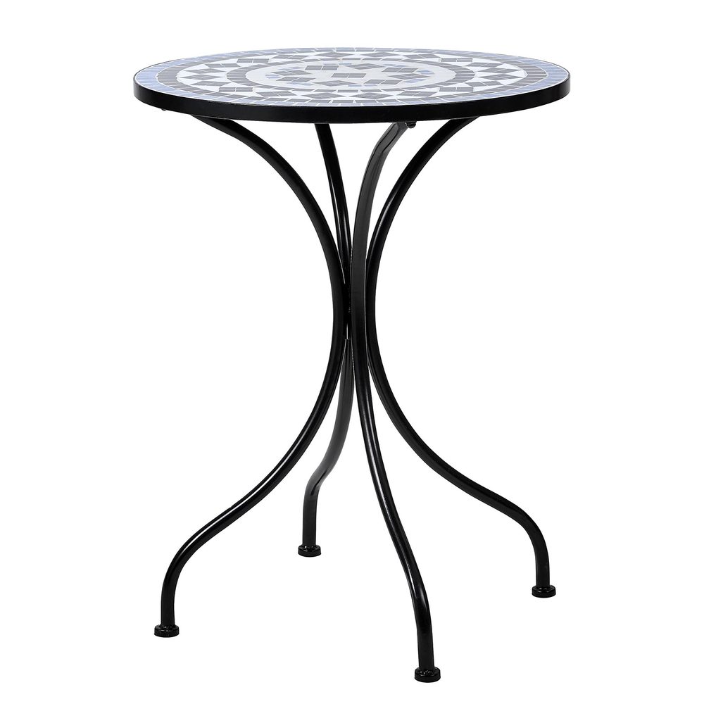 PALAZZO Stůl s mozaikou - modrá/bílá