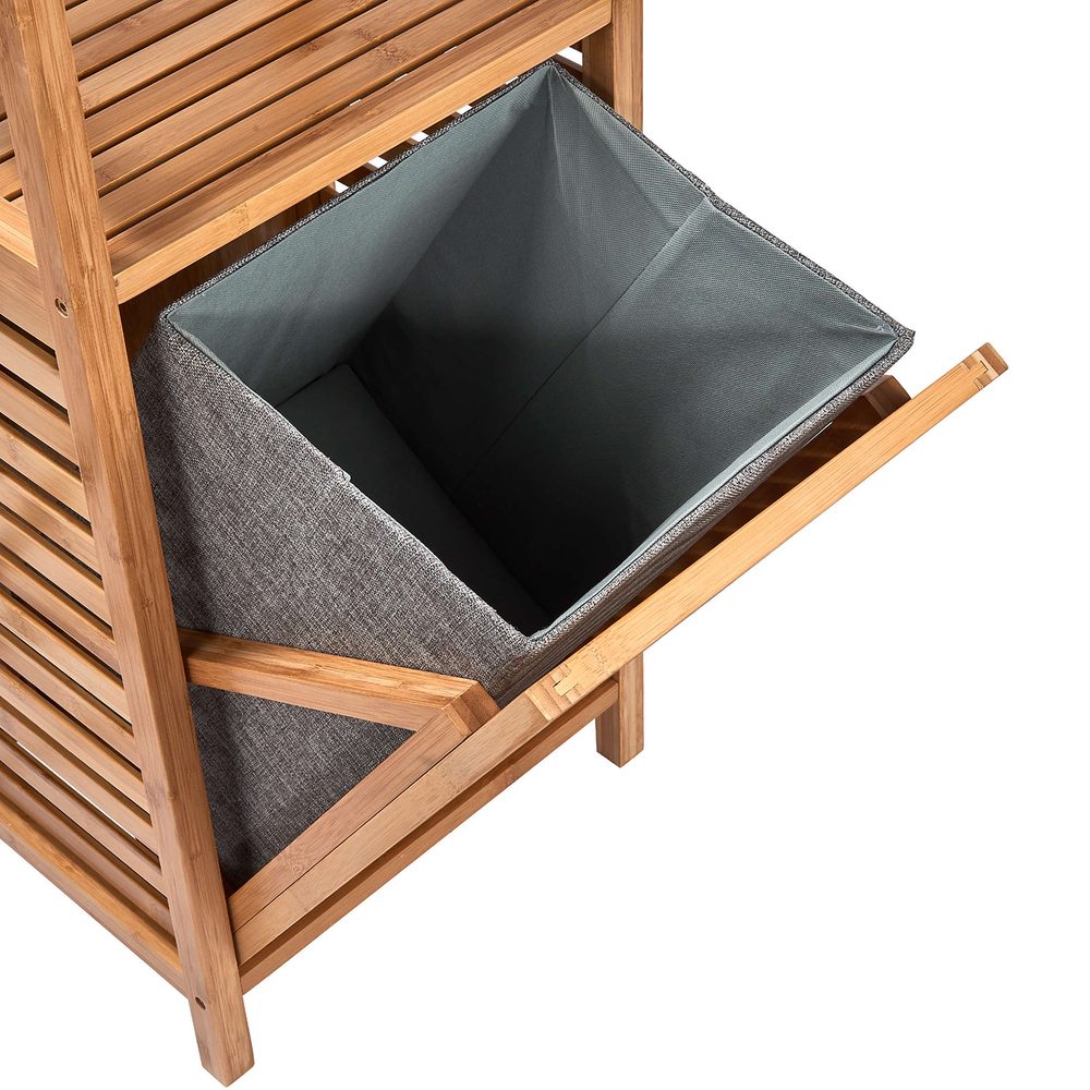 BIG BAMBOO Regál s košem na prádlo (obrázek 11)