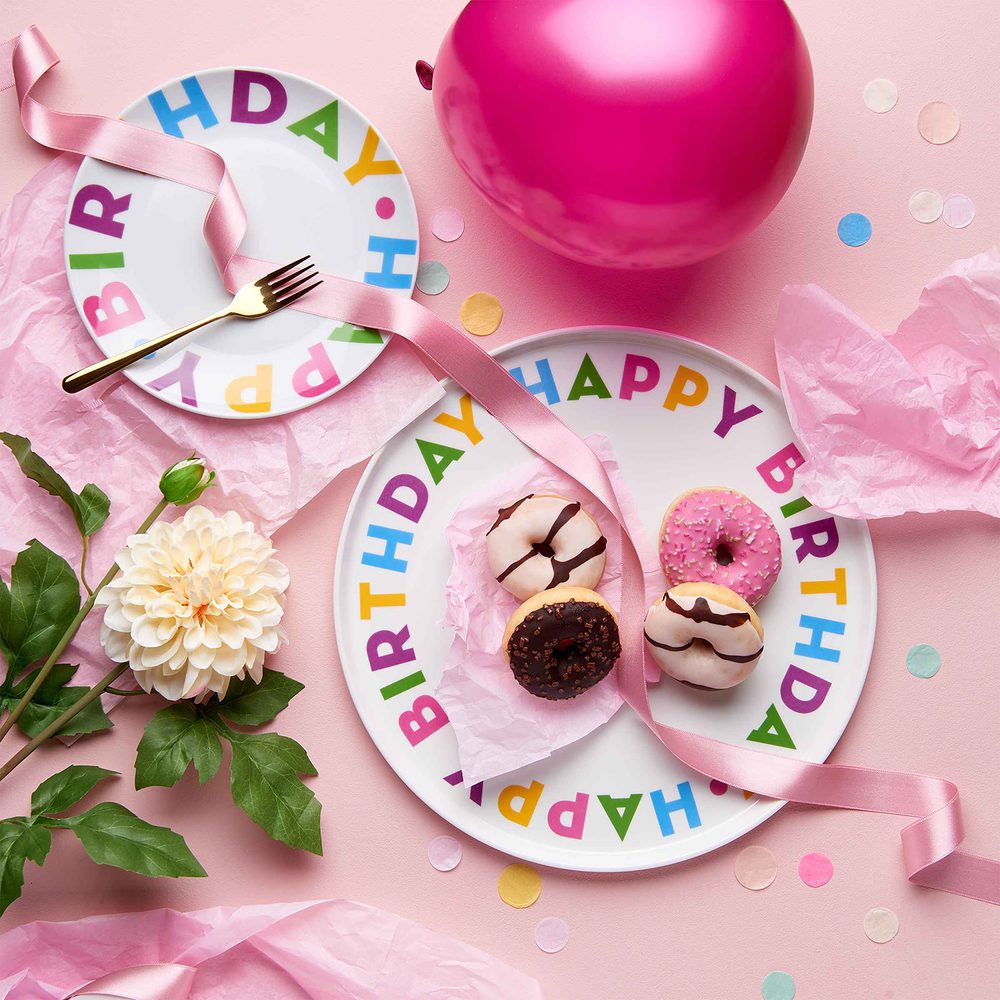 HAPPY BIRTHDAY Talíř 20 cm - mix (obrázek 3)