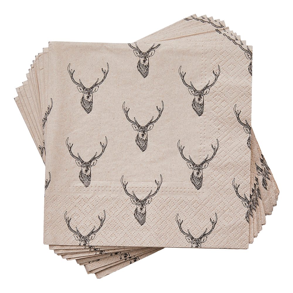 Fotografie APRES Ubrousky z recyklovaného papíru jelen 20 ks