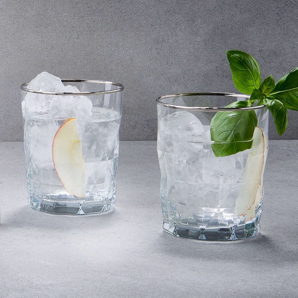 UPSCALE Sada sklenic na vodu 345 ml 6 ks - stříbrná (obrázek 5)