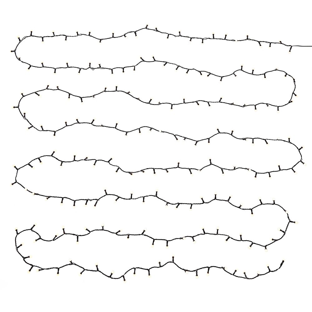 Fotografie WHITE BULBS Světelný řetěz venkovní mini žárovky 200 světel