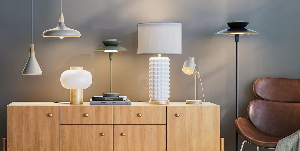 SINGAPUR Stolní lampa - šalvějová (obrázek 3)