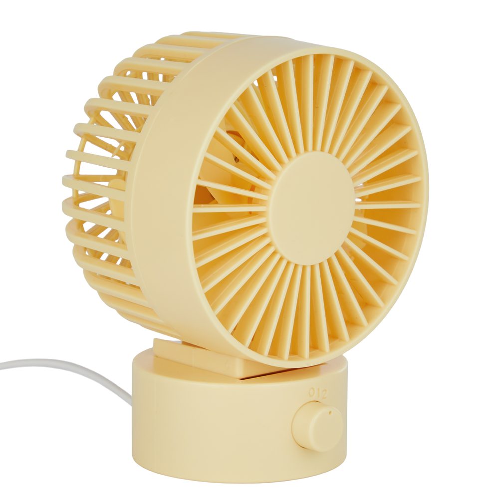 AIR WAVE Mini větrák s USB připojením - žlutá (obrázek 5)