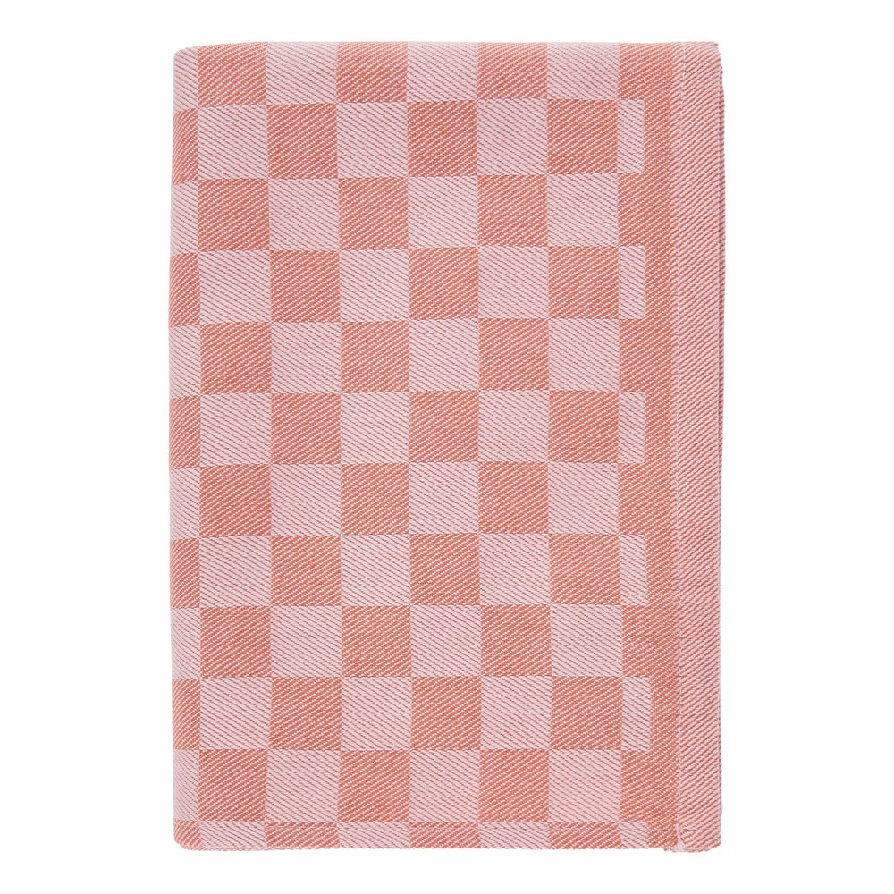 Levně CHECKER STYLE Utěrka - tm. oranžová