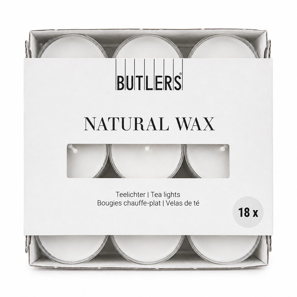NATURAL WAX Čajové svíčky 18 ks
