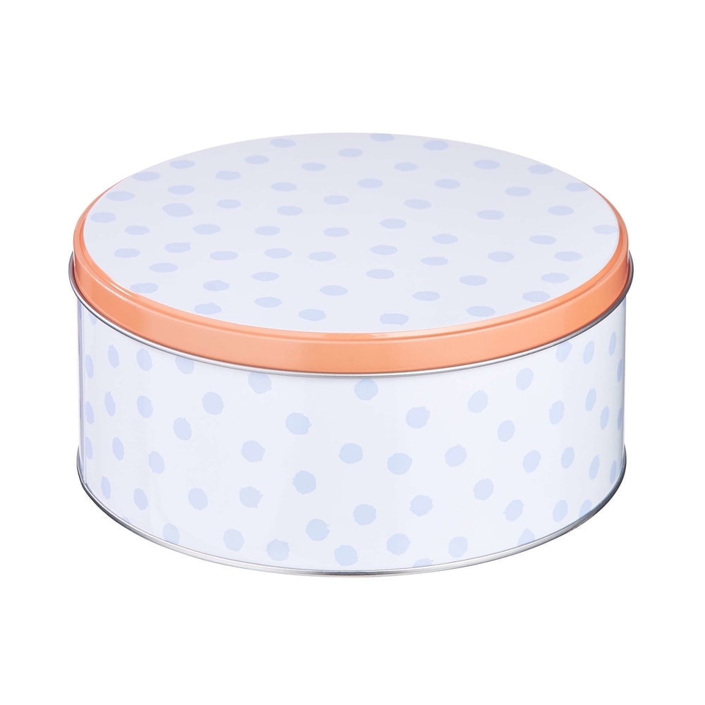 COOKIE JAR Dóza puntíky 16,7 cm - pastelově modrá