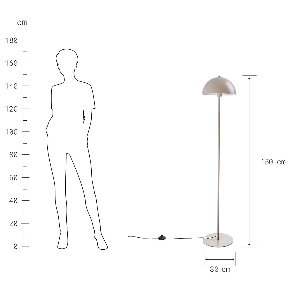 TOPEE Stojací lampa - béžová (obrázek 6)