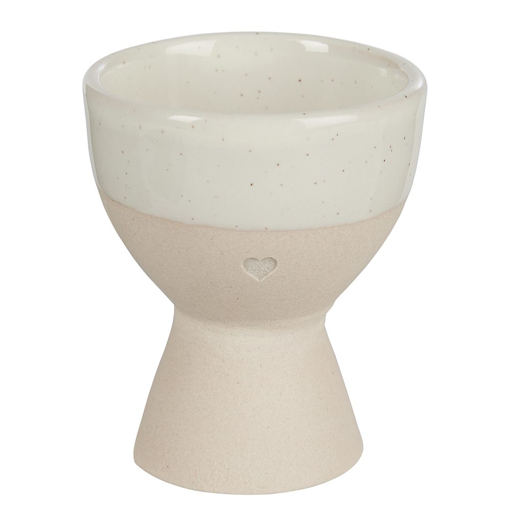 ME TIME Kalíšek na vejce srdce - bílá