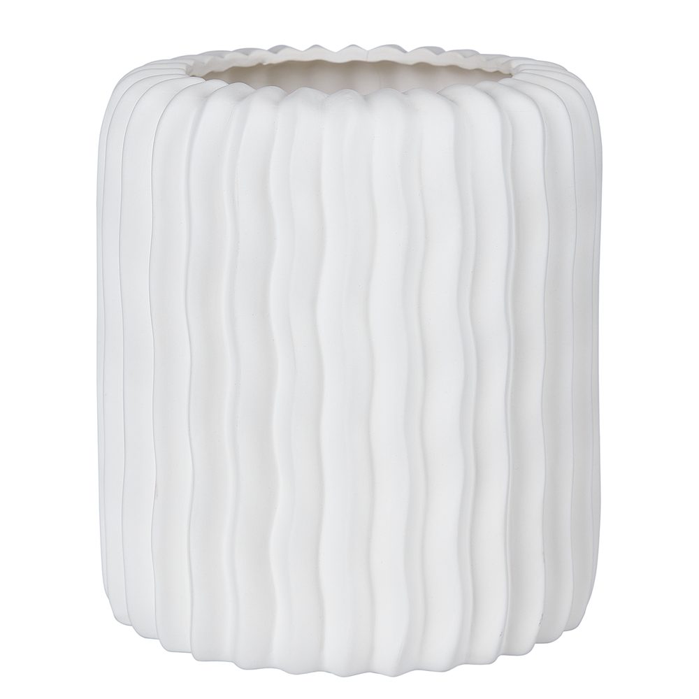 BON-TON Váza 20 cm - bílá