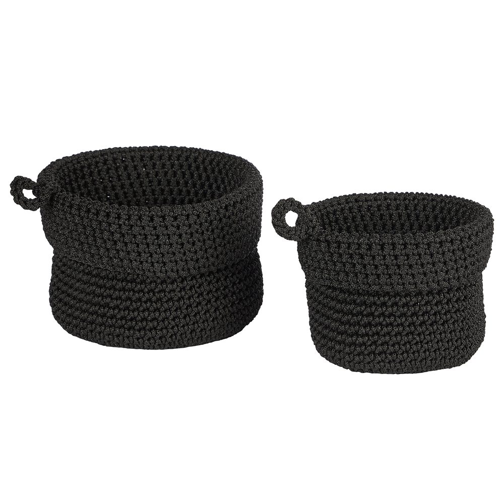 Fotografie STORE IT Sada úložných košíků 2 ks - černá