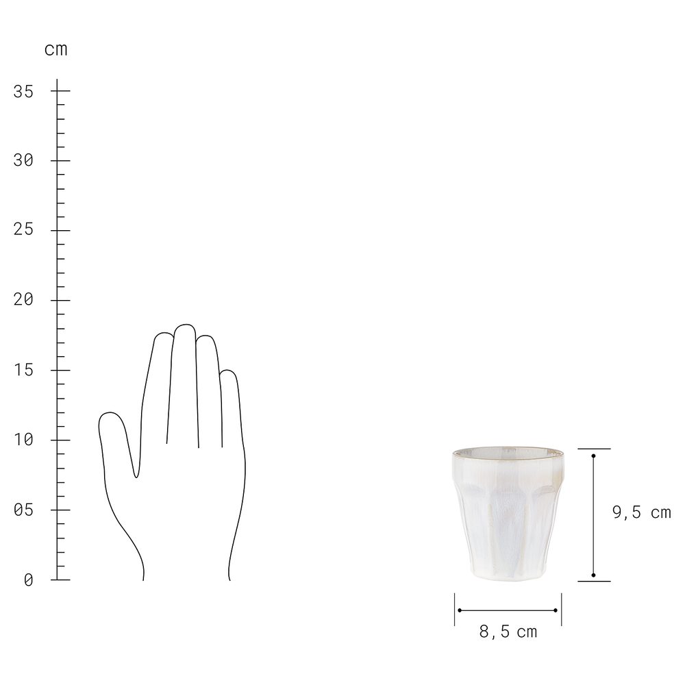 BERGAMO Hrnek na kávu 250 ml - bílá (obrázek 4)