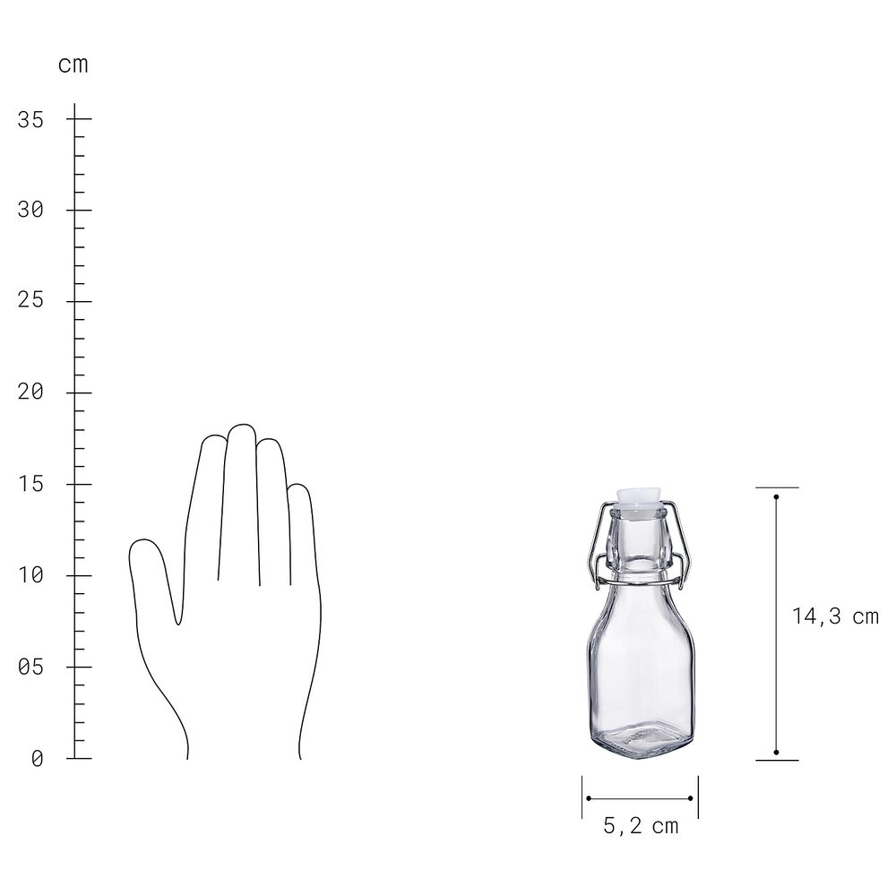 SWING Láhev s patentním uzávěrem 125 ml (obrázek 4)