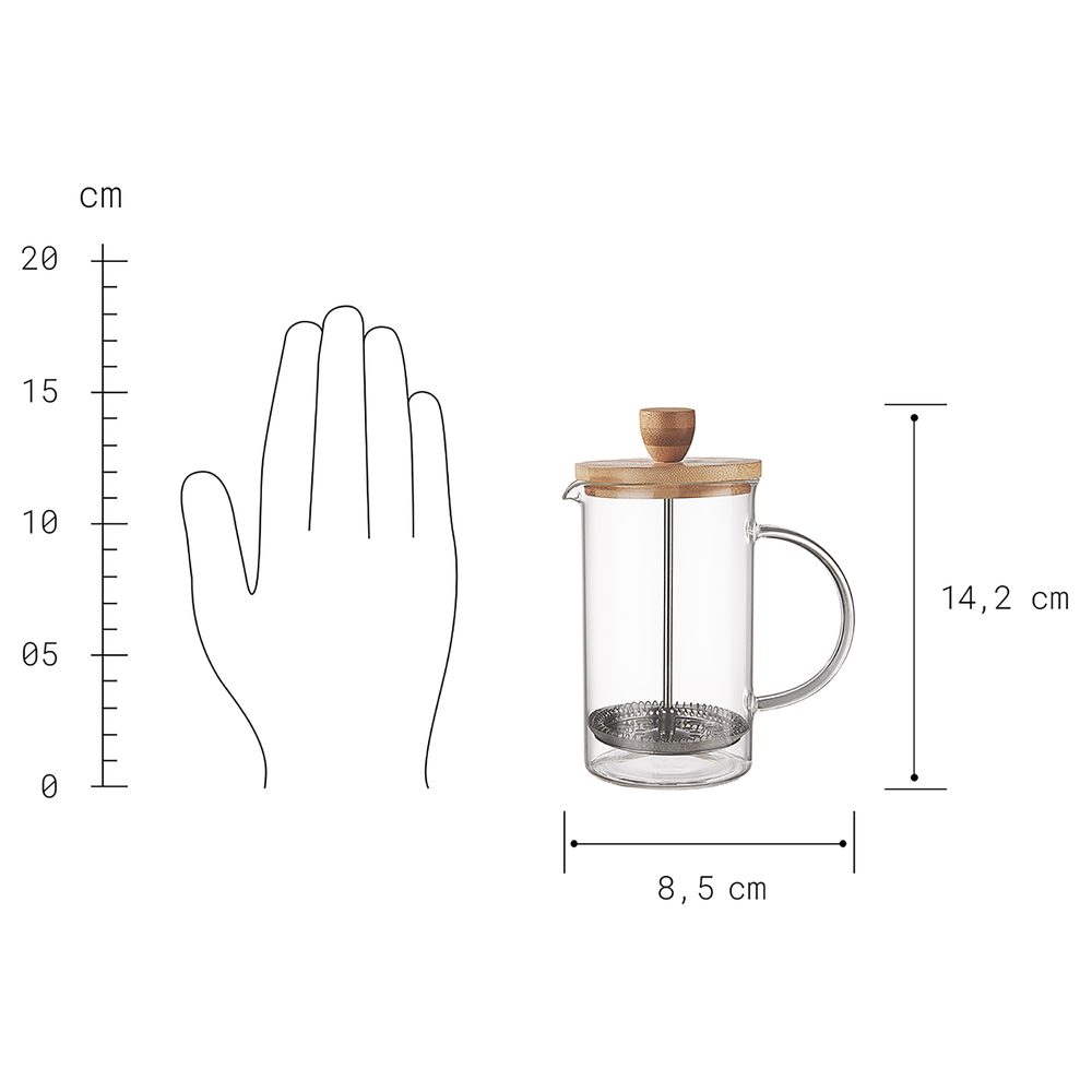 BREWSTER French press 600 ml (obrázek 3)