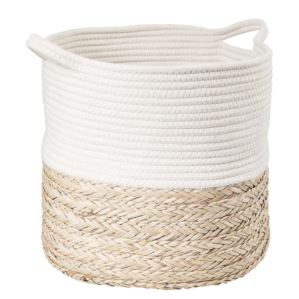 COTTON BRAID Úložný koš z mořské trávy L