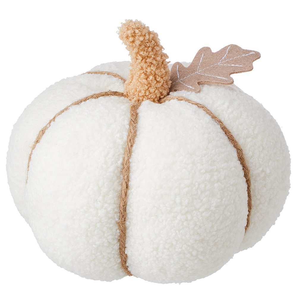 PUMPKIN Dekorace 20 cm - krémová