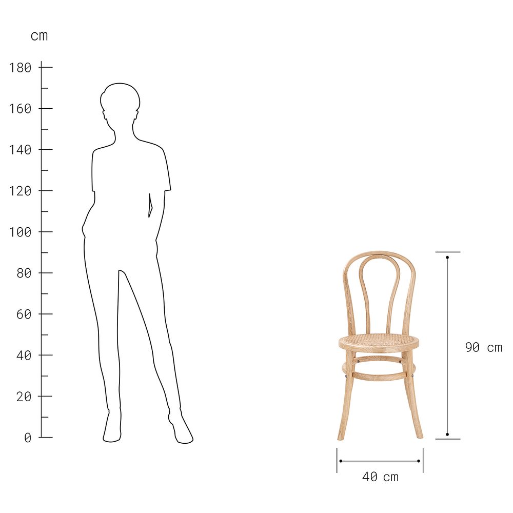 WIENER MELANGE Židle 90 cm (obrázek 10)