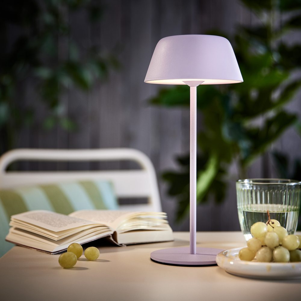 LIGHT UP LED Stolní lampa 27 cm - fialová (obrázek 3)