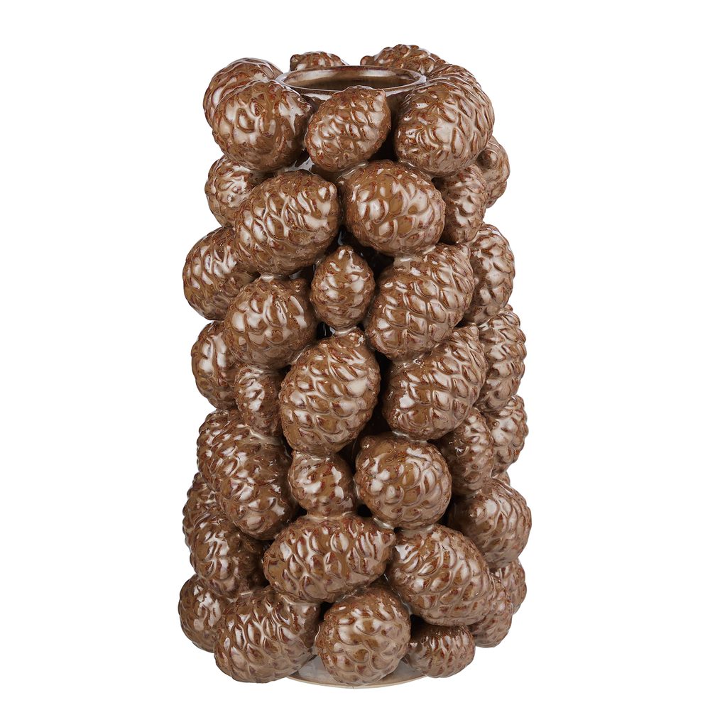 Fotografie CONES Váza 30 cm - hnědá