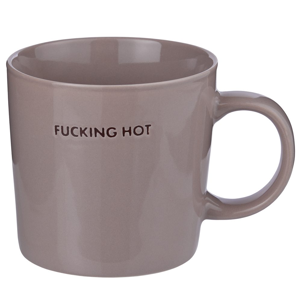 GOOD VIBES Hrnek "Fucking Hot" 400 ml - fialová