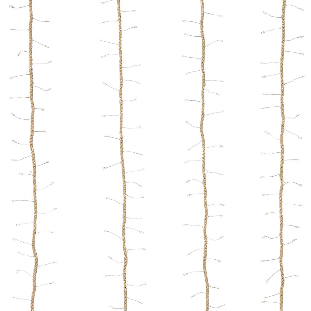 FARMHOUSE Venkovní světelný řetěz přírodní lano 1440 světel